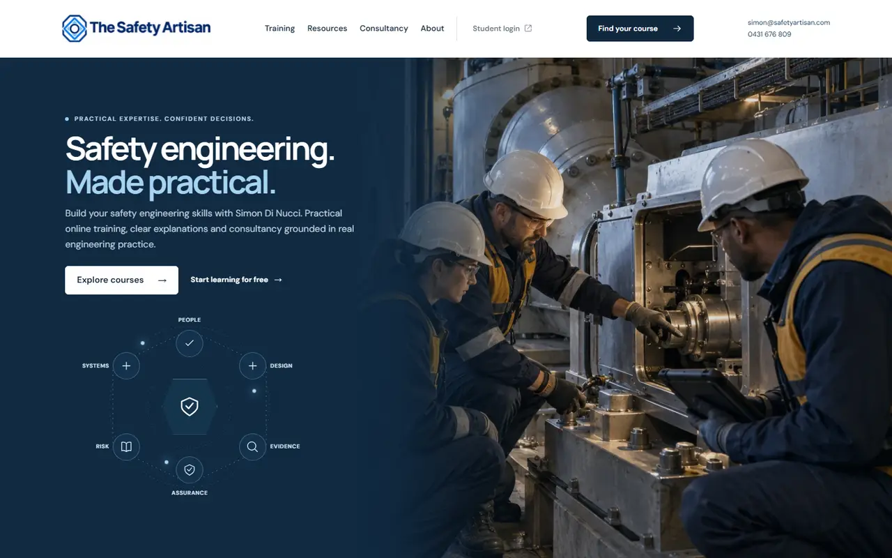 The Safety Artisan website
